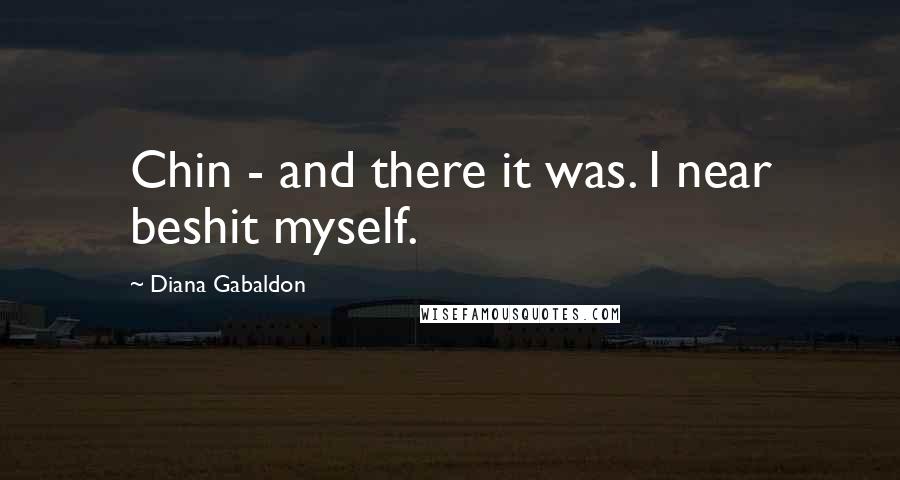 Diana Gabaldon Quotes: Chin - and there it was. I near beshit myself.