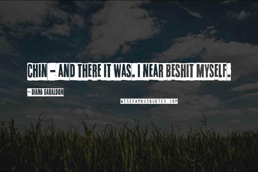 Diana Gabaldon Quotes: Chin - and there it was. I near beshit myself.