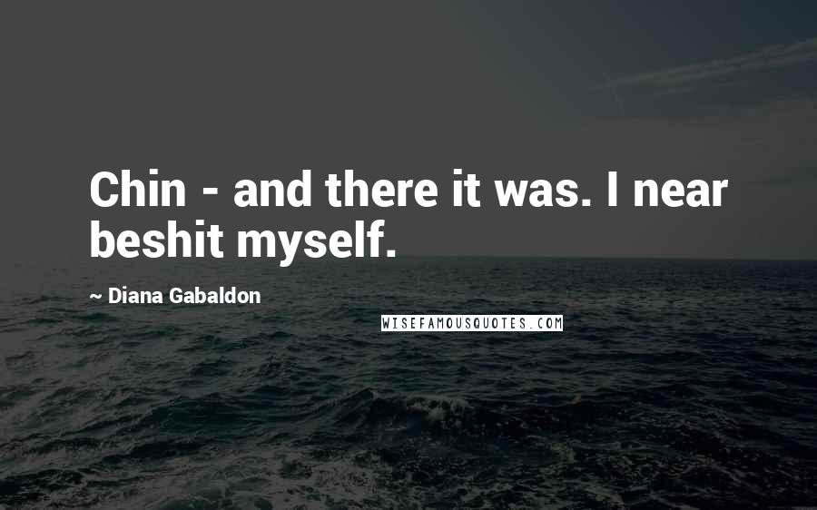 Diana Gabaldon Quotes: Chin - and there it was. I near beshit myself.