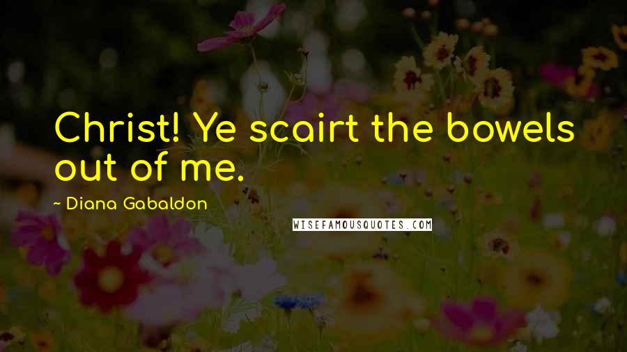 Diana Gabaldon Quotes: Christ! Ye scairt the bowels out of me.