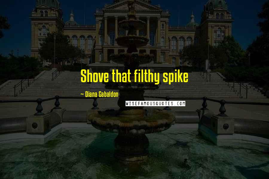 Diana Gabaldon Quotes: Shove that filthy spike