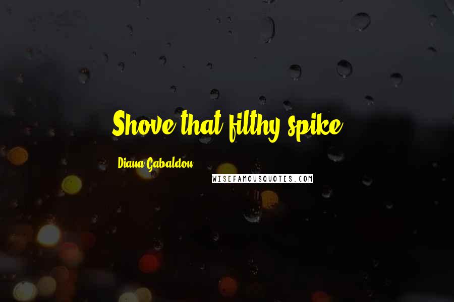 Diana Gabaldon Quotes: Shove that filthy spike