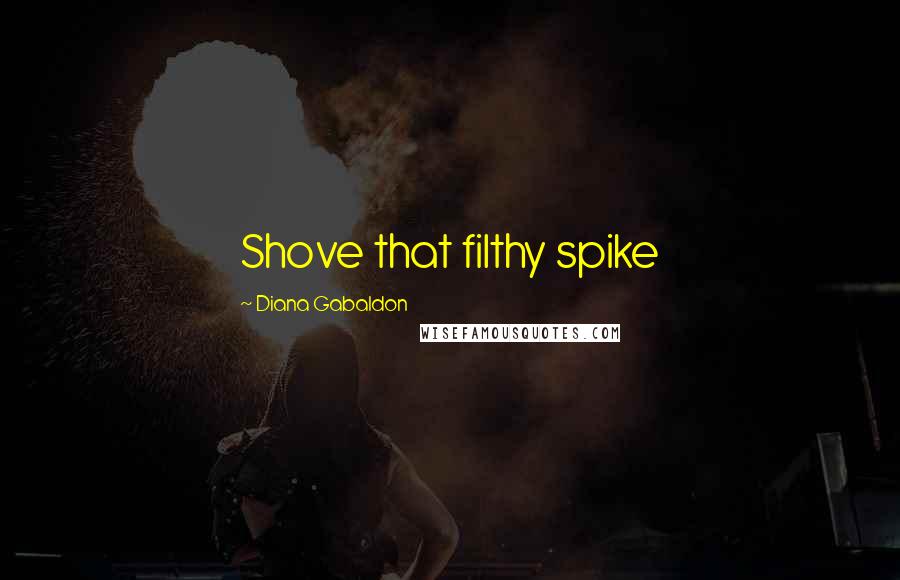 Diana Gabaldon Quotes: Shove that filthy spike