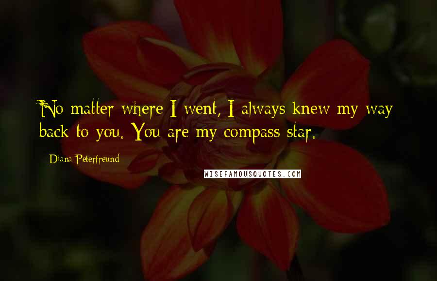 Diana Peterfreund Quotes: No matter where I went, I always knew my way back to you. You are my compass star.