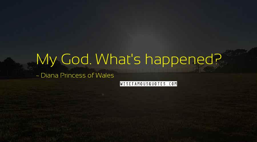 Diana Princess Of Wales Quotes: My God. What's happened?