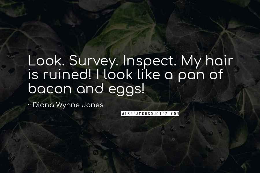 Diana Wynne Jones Quotes: Look. Survey. Inspect. My hair is ruined! I look like a pan of bacon and eggs!