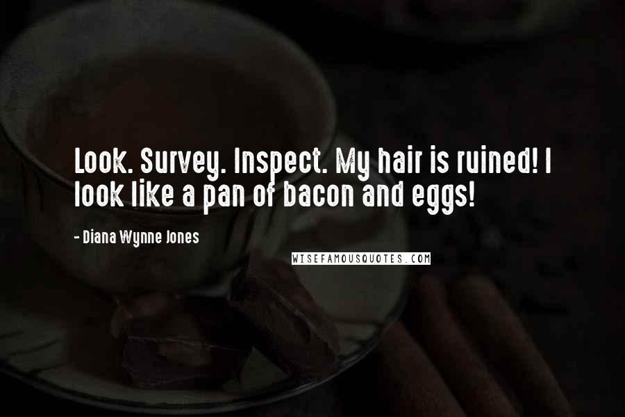 Diana Wynne Jones Quotes: Look. Survey. Inspect. My hair is ruined! I look like a pan of bacon and eggs!