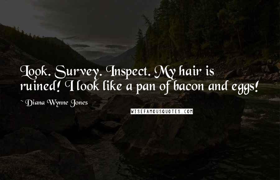 Diana Wynne Jones Quotes: Look. Survey. Inspect. My hair is ruined! I look like a pan of bacon and eggs!