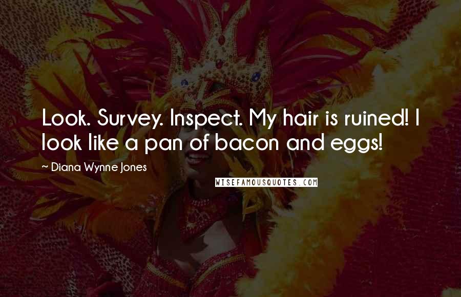 Diana Wynne Jones Quotes: Look. Survey. Inspect. My hair is ruined! I look like a pan of bacon and eggs!