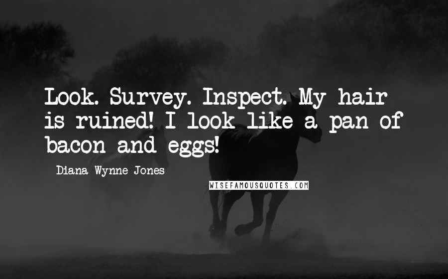 Diana Wynne Jones Quotes: Look. Survey. Inspect. My hair is ruined! I look like a pan of bacon and eggs!