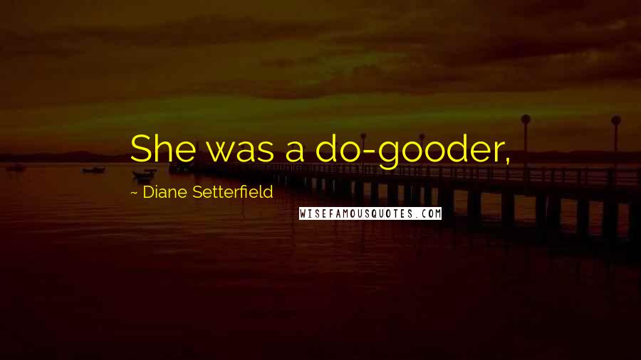 Diane Setterfield Quotes: She was a do-gooder,