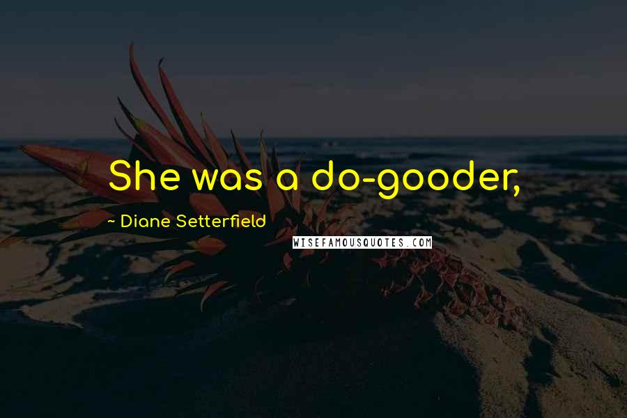 Diane Setterfield Quotes: She was a do-gooder,