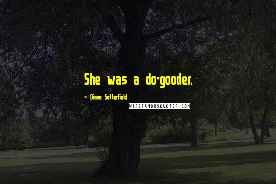 Diane Setterfield Quotes: She was a do-gooder,