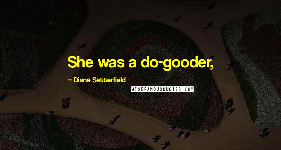 Diane Setterfield Quotes: She was a do-gooder,