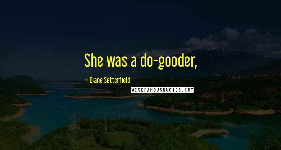 Diane Setterfield Quotes: She was a do-gooder,