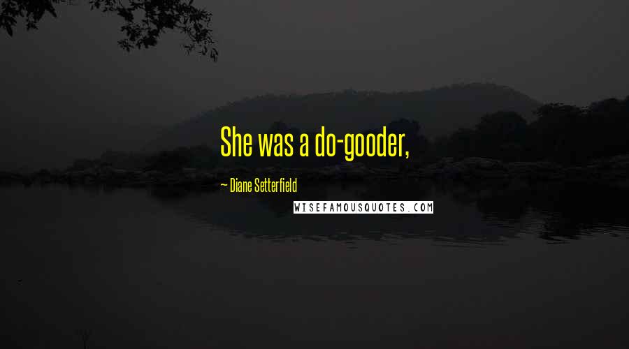 Diane Setterfield Quotes: She was a do-gooder,