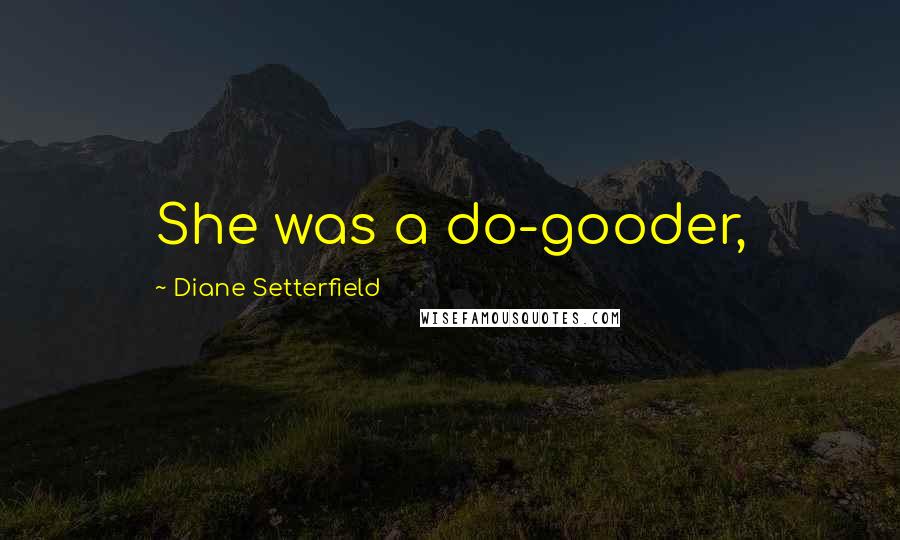 Diane Setterfield Quotes: She was a do-gooder,