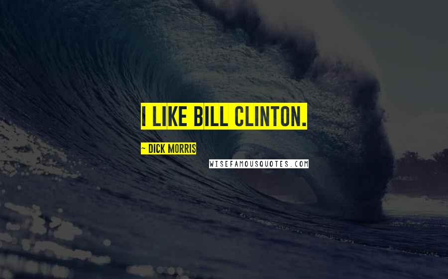 Dick Morris Quotes: I like Bill Clinton.