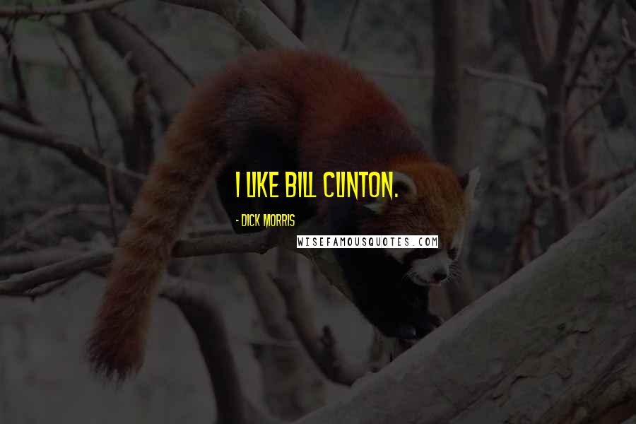 Dick Morris Quotes: I like Bill Clinton.