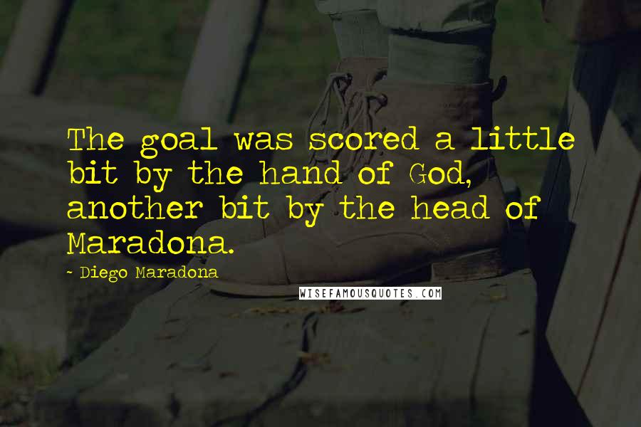 Diego Maradona Quotes: The goal was scored a little bit by the hand of God, another bit by the head of Maradona.