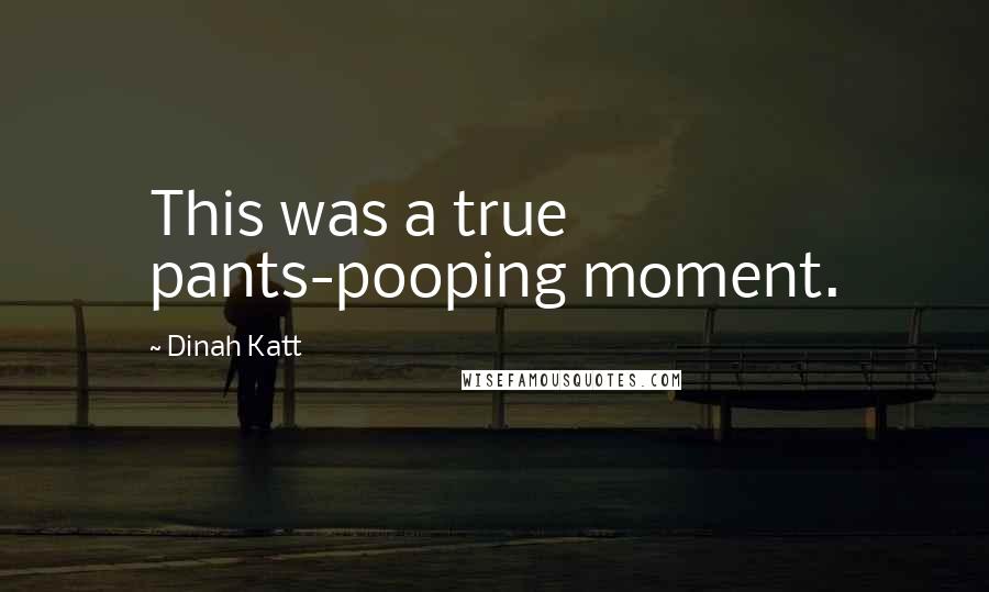 Dinah Katt Quotes: This was a true pants-pooping moment.