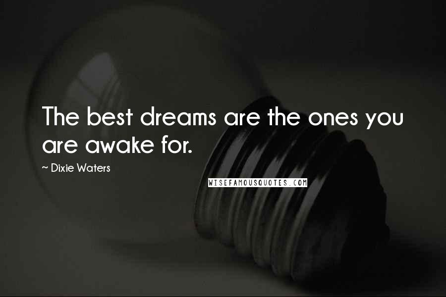 Dixie Waters Quotes: The best dreams are the ones you are awake for.
