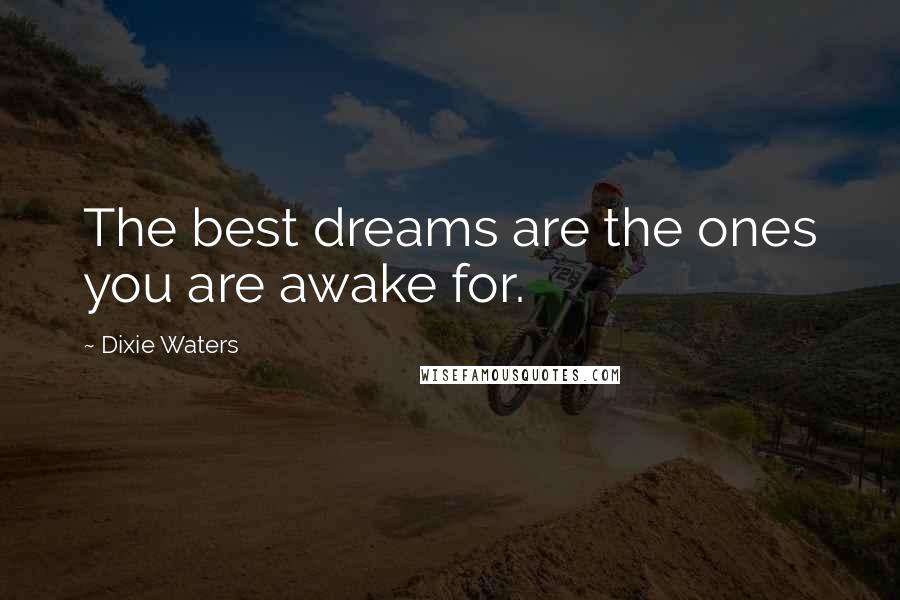 Dixie Waters Quotes: The best dreams are the ones you are awake for.