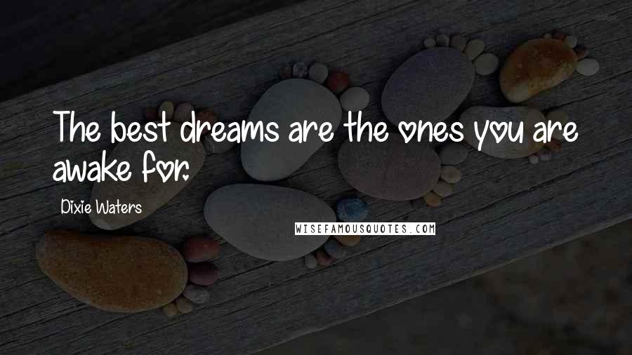 Dixie Waters Quotes: The best dreams are the ones you are awake for.