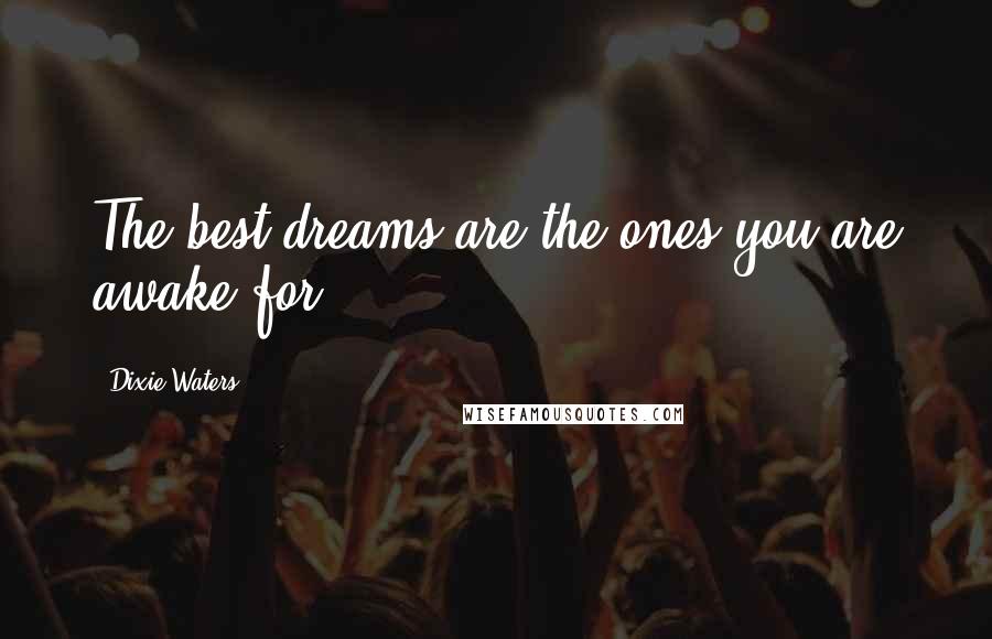 Dixie Waters Quotes: The best dreams are the ones you are awake for.