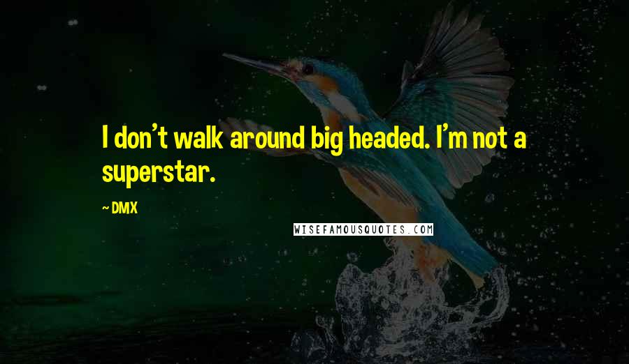 DMX Quotes: I don't walk around big headed. I'm not a superstar.