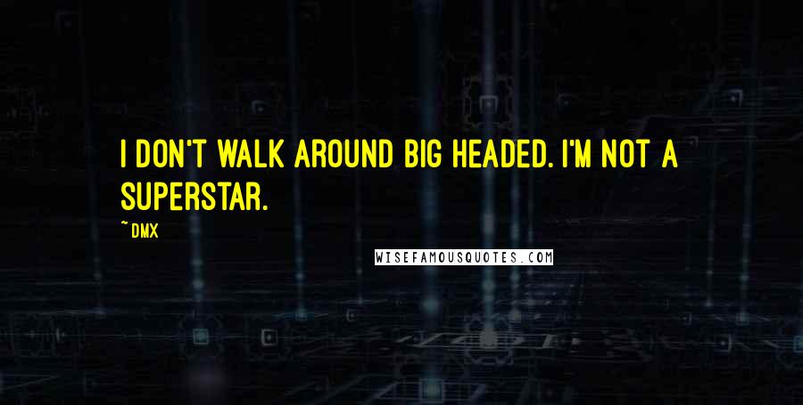 DMX Quotes: I don't walk around big headed. I'm not a superstar.