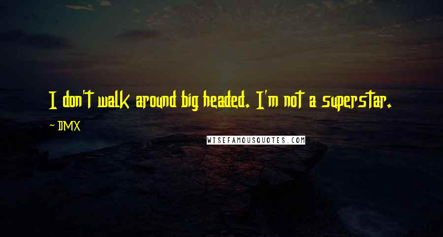DMX Quotes: I don't walk around big headed. I'm not a superstar.