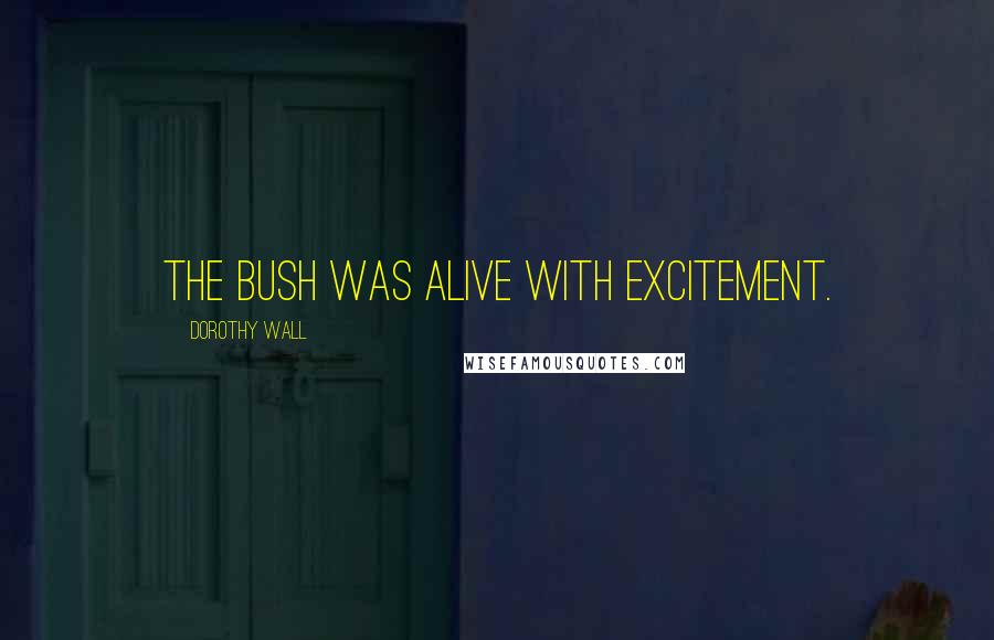 Dorothy Wall Quotes: The bush was alive with excitement.