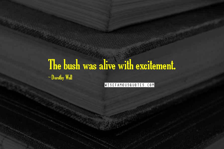 Dorothy Wall Quotes: The bush was alive with excitement.