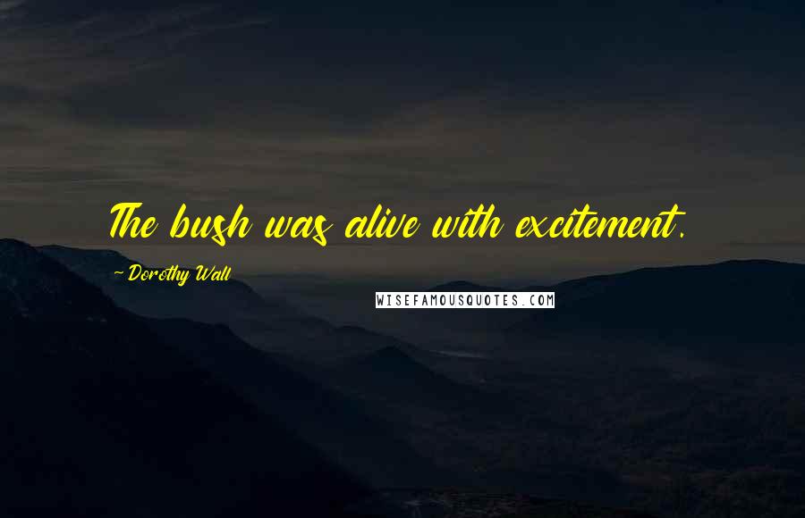 Dorothy Wall Quotes: The bush was alive with excitement.