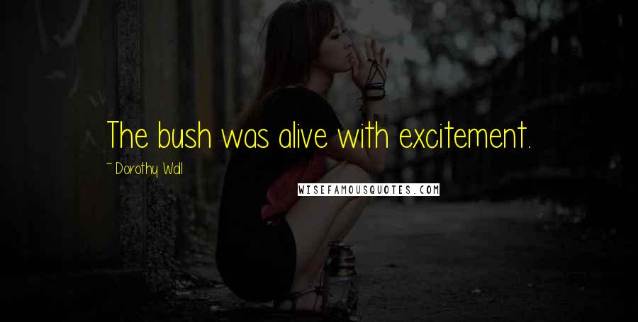 Dorothy Wall Quotes: The bush was alive with excitement.