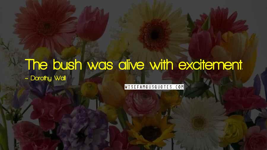 Dorothy Wall Quotes: The bush was alive with excitement.