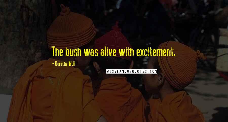 Dorothy Wall Quotes: The bush was alive with excitement.