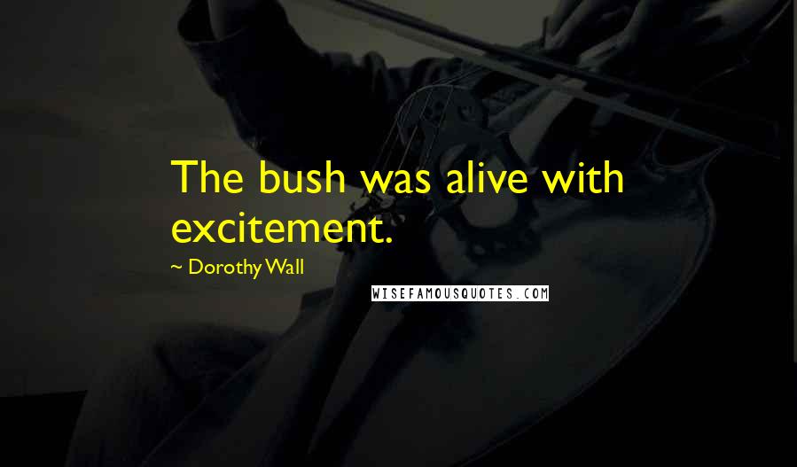 Dorothy Wall Quotes: The bush was alive with excitement.