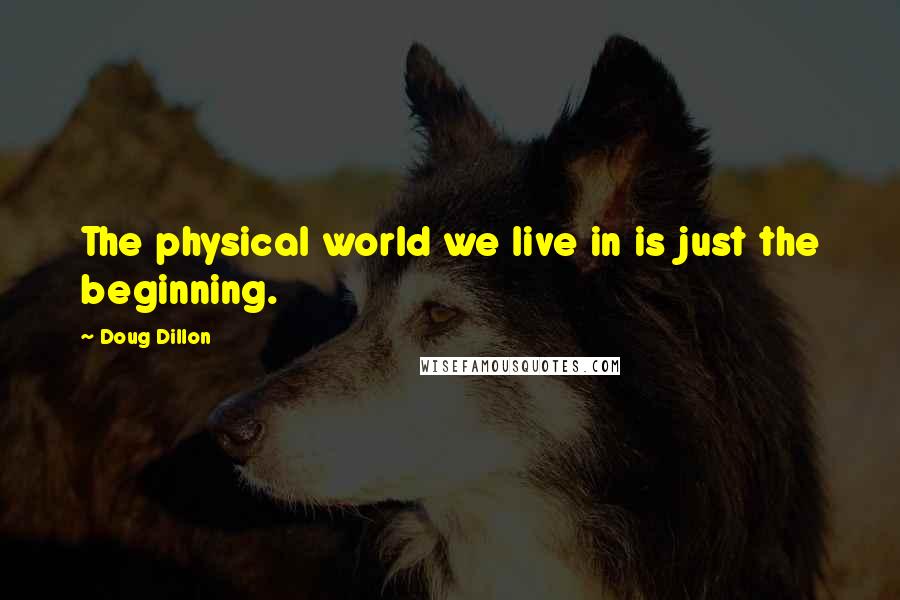 Doug Dillon Quotes: The physical world we live in is just the beginning.