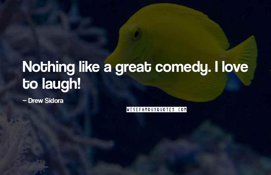 Drew Sidora Quotes: Nothing like a great comedy. I love to laugh!