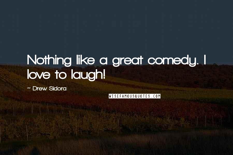 Drew Sidora Quotes: Nothing like a great comedy. I love to laugh!