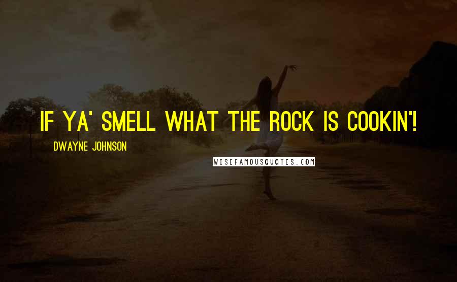 Dwayne Johnson Quotes: If ya' smell what The Rock is cookin'!