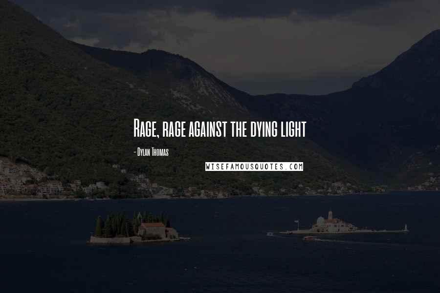 Dylan Thomas Quotes: Rage, rage against the dying light