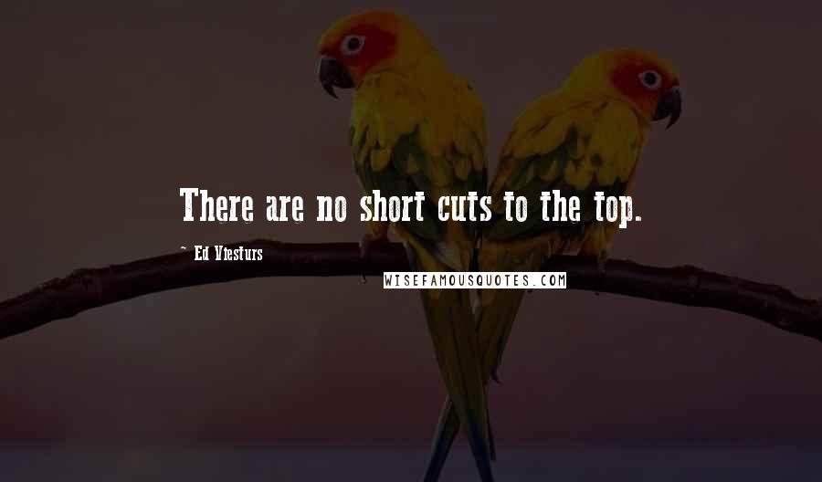 Ed Viesturs Quotes: There are no short cuts to the top.