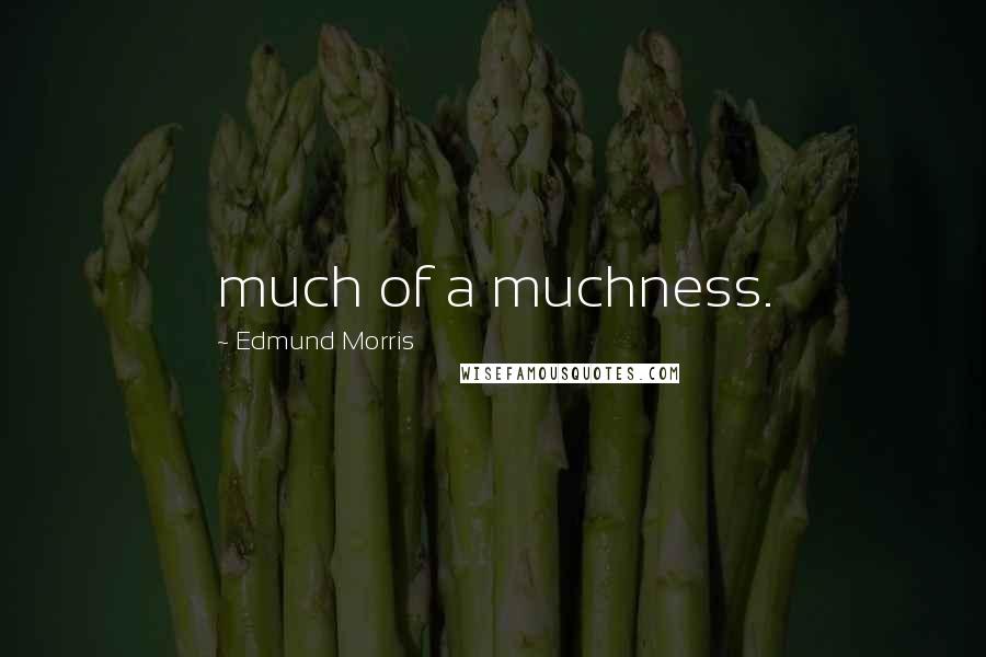 Edmund Morris Quotes: much of a muchness.