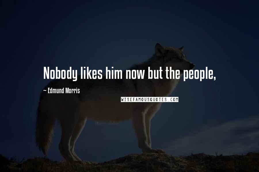 Edmund Morris Quotes: Nobody likes him now but the people,