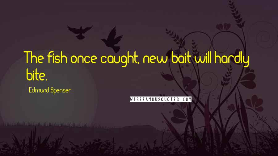 Edmund Spenser Quotes: The fish once caught, new bait will hardly bite.