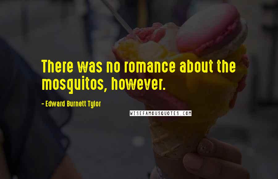 Edward Burnett Tylor Quotes: There was no romance about the mosquitos, however.