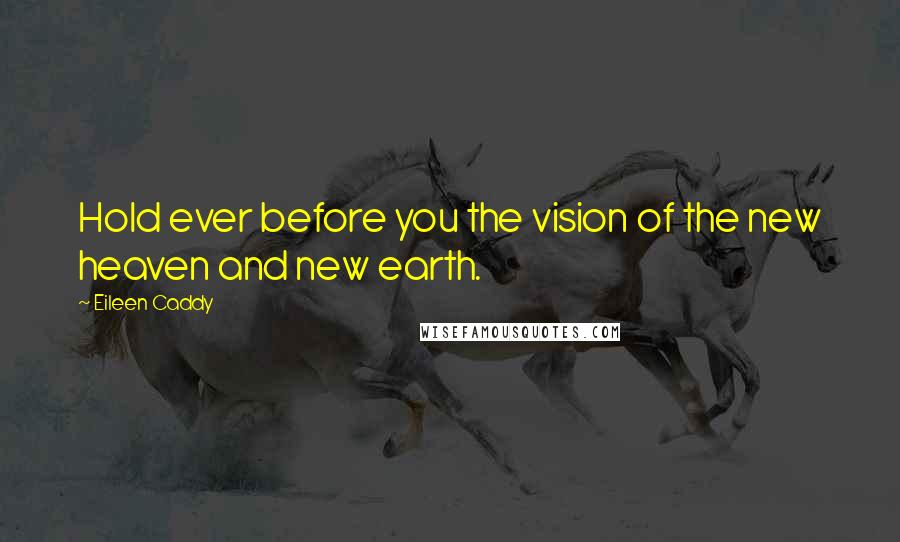 Eileen Caddy Quotes: Hold ever before you the vision of the new heaven and new earth.